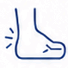 Swelling in ankles or calves